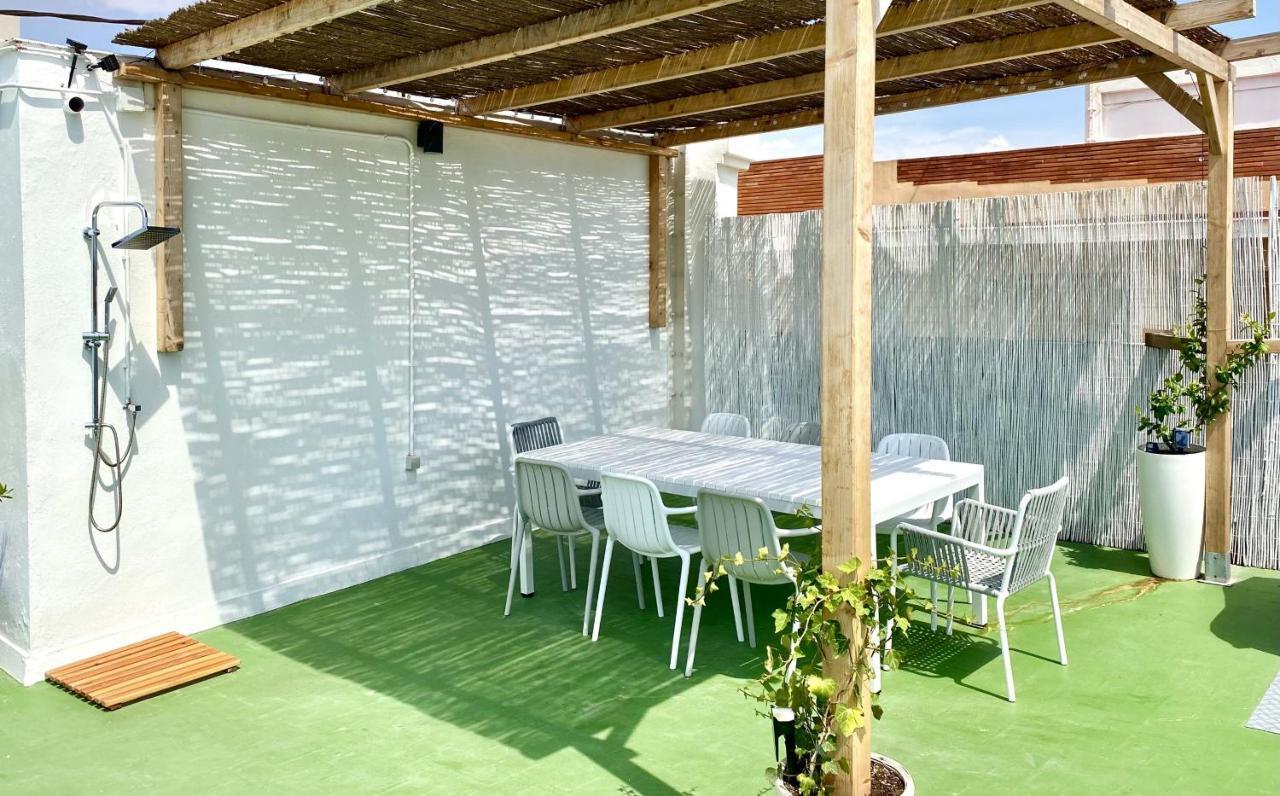 Apartamento 2 Hab En Malvarrosa A Metros De La Playa, Con Terraza Y Zonas Comun 3D Valencia Buitenkant foto